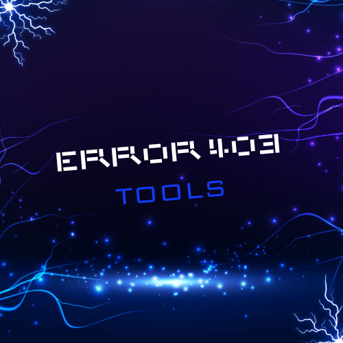 ERROR 403 TOOLS